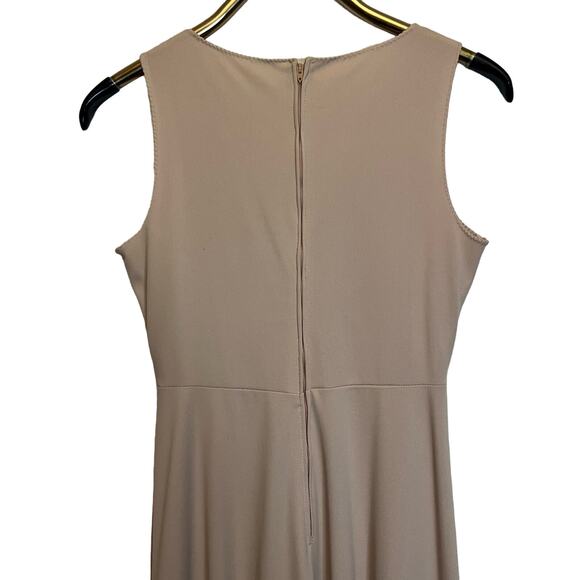 Vintage 80s Capelette 2 Piece Gown Dress Sheer Overlay Size 10 Formal Evening - Picture 10 of 12